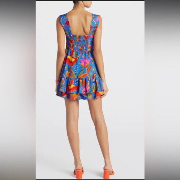 NEW Farm Rio Macaw Party Mini Dress size S #2909 - Picture 2 of 11